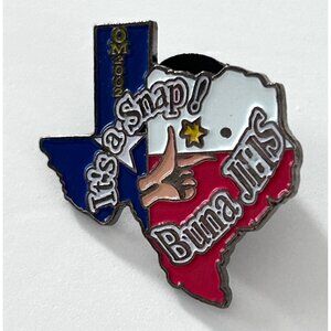 Vintage 2002 TX Texas Odyssey of the Mind Its A Snap Buna JHS Enamel Pin